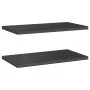 Wandregale 2 Stück Edelstahl schwarz 75x40x3 cm von , Regale und Regale - Ref: Foro24-30290, Preis: 51,03 €, Rabatt: %