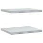Wandregale 2 Stück Edelstahl silber 50x40x3 cm von , Regale und Regale - Ref: Foro24-30284, Preis: 38,16 €, Rabatt: %