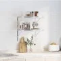 Wandregale 2 Stück Edelstahl silber 50x40x3 cm von , Regale und Regale - Ref: Foro24-30284, Preis: 37,56 €, Rabatt: %