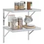 Wandregale 2 Stück Edelstahl silber 50x40x3 cm von , Regale und Regale - Ref: Foro24-30284, Preis: 37,56 €, Rabatt: %
