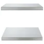 Wandregale 2 Stück Edelstahl silber 50x40x3 cm von , Regale und Regale - Ref: Foro24-30284, Preis: 37,56 €, Rabatt: %