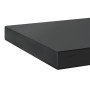 Wandregale 2 Stück Edelstahl schwarz 75x23,5x3 cm von , Regale und Regale - Ref: Foro24-30292, Preis: 40,61 €, Rabatt: %