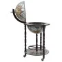 Blue eucalyptus wood world ball bar cabinet by vidaXL, Wine and liquor cabinets - Ref: Foro24-320905, Price: 158,01 €, Discou...