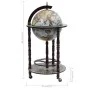 Blue eucalyptus wood world ball bar cabinet by vidaXL, Wine and liquor cabinets - Ref: Foro24-320905, Price: 158,01 €, Discou...