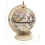 World ball bar cabinet in white eucalyptus wood by vidaXL, Wine and liquor cabinets - Ref: Foro24-320911, Price: 103,38 €, Di...