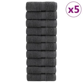 Towels 50 units 100% cotton anthracite gray 30x30 cm 600 gsm by , Towels - Ref: Foro24-137151, Price: 66,37 €, Discount: %