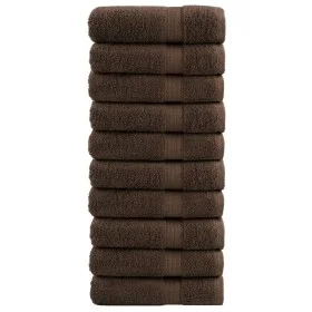 Badehandtücher 10 Stück 100% Baumwolle braun 100x150 cm 600 gsm von , Handtücher - Ref: Foro24-137241, Preis: 176,14 €, Rabat...