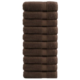 Badehandtücher 10 Stück 100% Baumwolle braun 100x150 cm 600 gsm von , Handtücher - Ref: Foro24-137241, Preis: 183,42 €, Rabat...