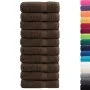 Toallas de baño 10 uds 100% algodón marrón 100x150 cm 600 gsm de , Toallas - Ref: Foro24-137241, Precio: 176,14 €, Descuento: %