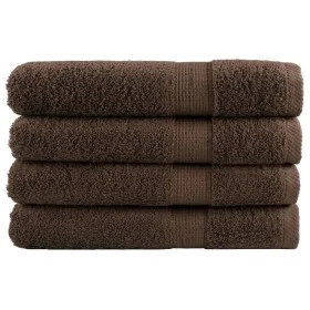 Sauna towels 4 units 100% cotton brown 80x200 cm 600 gsm by , Towels - Ref: Foro24-137243, Price: 82,28 €, Discount: %