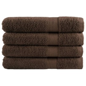 Toallas de sauna 4 uds 100% algodón marrón 80x200 cm 600 gsm de , Toallas - Ref: Foro24-137243, Precio: 83,80 €, Descuento: %