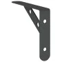 Set of 4 black stainless steel shelf brackets 15x2.5x11.5 cm by , Shelves and shelves - Ref: Foro24-30301, Price: 22,92 €, Di...