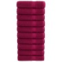 Badehandtücher 10 Stück 100% Baumwolle Bordeaux 100x150 cm 600 g/m² von , Handtücher - Ref: Foro24-137217, Preis: 170,31 €, R...