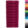 Toallas de baño 10 uds 100% algodón burdeos 100x150 cm 600 gsm de , Toallas - Ref: Foro24-137217, Precio: 160,68 €, Descuento: %