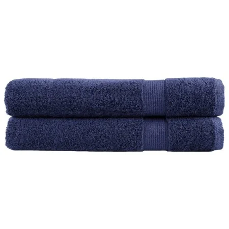 Premium-Handtücher, 2 Stück, 100% Baumwolle, Marineblau, 100x200cm, 600gsm. von , Handtücher - Ref: Foro24-137269, Preis: 57,...