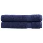 Premium-Handtücher, 2 Stück, 100% Baumwolle, Marineblau, 100x200cm, 600gsm. von , Handtücher - Ref: Foro24-137269, Preis: 57,...