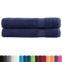 Premium towels 2 units 100% cotton navy blue 100x200cm 600gsm by , Towels - Ref: Foro24-137269, Price: 57,18 €, Discount: %