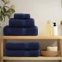Premium-Handtücher, 2 Stück, 100% Baumwolle, Marineblau, 100x200cm, 600gsm. von , Handtücher - Ref: Foro24-137269, Preis: 57,...