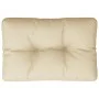 Cushion for pallet sofa in beige fabric 50x40x12 cm by , Cushions for chairs and sofas - Ref: Foro24-360538, Price: 19,47 €, ...