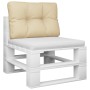 Cushion for pallet sofa in beige fabric 50x40x12 cm by , Cushions for chairs and sofas - Ref: Foro24-360538, Price: 23,64 €, ...