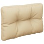 Cushion for pallet sofa in beige fabric 50x40x12 cm by , Cushions for chairs and sofas - Ref: Foro24-360538, Price: 23,64 €, ...