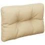 Cushion for pallet sofa in beige fabric 50x40x12 cm by , Cushions for chairs and sofas - Ref: Foro24-360538, Price: 19,47 €, ...