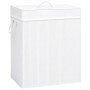 Weißer, einteiliger Bambus-Wäschekorb, 83 l von vidaXL, Wäschekörbe - Ref: Foro24-320752, Preis: 34,16 €, Rabatt: %