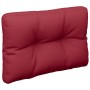 Cojín para sofá de palets de tela rojo tinto 50x40x12 cm de , Cojines para sillas y sofás - Ref: Foro24-360544, Precio: 22,89...