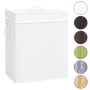 Weißer, einteiliger Bambus-Wäschekorb, 83 l von vidaXL, Wäschekörbe - Ref: Foro24-320752, Preis: 33,15 €, Rabatt: %