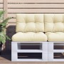 Cushion for pallet sofa cream fabric 60x40x12 cm by , Cushions for chairs and sofas - Ref: Foro24-360559, Price: 31,15 €, Dis...