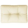 Cushion for pallet sofa cream fabric 60x40x12 cm by , Cushions for chairs and sofas - Ref: Foro24-360559, Price: 31,15 €, Dis...