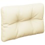 Cushion for pallet sofa cream fabric 60x40x12 cm by , Cushions for chairs and sofas - Ref: Foro24-360559, Price: 31,15 €, Dis...