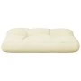 Cushion for pallet sofa cream fabric 60x40x12 cm by , Cushions for chairs and sofas - Ref: Foro24-360559, Price: 30,43 €, Dis...