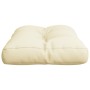 Cushion for pallet sofa cream fabric 60x40x12 cm by , Cushions for chairs and sofas - Ref: Foro24-360559, Price: 31,15 €, Dis...