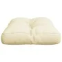 Cushion for pallet sofa cream fabric 60x40x12 cm by , Cushions for chairs and sofas - Ref: Foro24-360559, Price: 30,43 €, Dis...