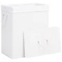 Weißer, einteiliger Bambus-Wäschekorb, 83 l von vidaXL, Wäschekörbe - Ref: Foro24-320752, Preis: 33,15 €, Rabatt: %