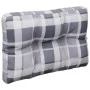 Cushion for pallet sofa, gray checkered fabric, 60x40x12 cm by , Cushions for chairs and sofas - Ref: Foro24-360571, Price: 2...