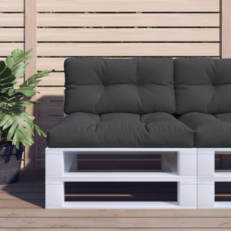Cojín para palets tela negro 70x40x12 cm de , Cojines para sillas y sofás - Ref: Foro24-360586, Precio: 27,33 €, Descuento: %