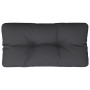 Cojín para palets tela negro 70x40x12 cm de , Cojines para sillas y sofás - Ref: Foro24-360586, Precio: 27,33 €, Descuento: %
