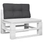Cushion for pallets, black fabric, 70x40x12 cm by , Cushions for chairs and sofas - Ref: Foro24-360586, Price: 26,74 €, Disco...