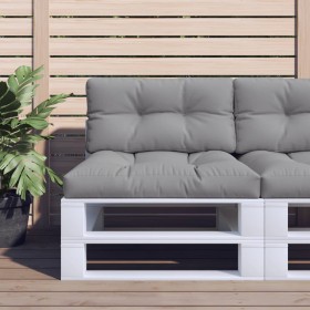 Cojín para sofá de palets tela gris 80x40x12 cm de , Cojines para sillas y sofás - Ref: Foro24-360602, Precio: 31,69 €, Descu...