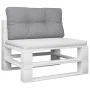 Cushion for pallet sofa, gray fabric, 80x40x12 cm by , Cushions for chairs and sofas - Ref: Foro24-360602, Price: 26,83 €, Di...