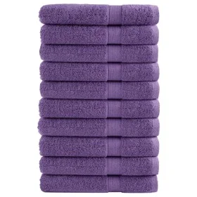 Premium-Handtücher, 10 Stück, 100% Baumwolle, lila, 100x200 cm, 600 g/m². von , Handtücher - Ref: Foro24-137367, Preis: 229,5...