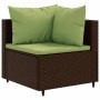 Set de sofás de jardín 10 pzas y cojines ratán sintético marrón de , Conjuntos de jardín - Ref: Foro24-3308334, Precio: 766,8...