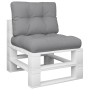 Kissen für Palettensofa, 2 Stück, grauer Stoff. von , Kissen für Stühle und Sofas - Ref: Foro24-360668, Preis: 75,30 €, Rabat...