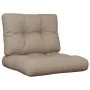 Cushions for pallets, 2 units, gray taupe fabric. by , Cushions for chairs and sofas - Ref: Foro24-360675, Price: 43,03 €, Di...