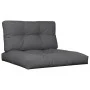 Cushions for pallets, 2 units, anthracite gray fabric. by , Cushions for chairs and sofas - Ref: Foro24-360689, Price: 71,56 ...
