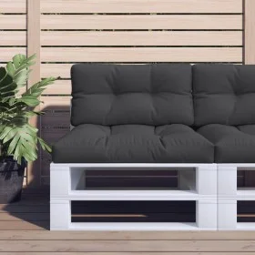 Cushions for pallets, 2 units, black fabric by , Cushions for chairs and sofas - Ref: Foro24-360696, Price: 53,05 €, Discount: %