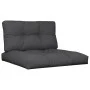 Cushions for pallets, 2 units, black fabric by , Cushions for chairs and sofas - Ref: Foro24-360696, Price: 53,05 €, Discount: %