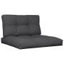 Palettenkissen, 2 Stück, schwarzer Stoff von , Kissen für Stühle und Sofas - Ref: Foro24-360696, Preis: 68,61 €, Rabatt: %